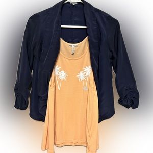 Blazer and Tank combo (Charlotte Russe & PINK)